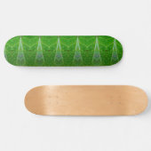 Skateboard Bronze & Feuille verte Ikat 18 (Horz)