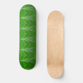Skateboard Bronze & Feuille verte Ikat 18 (Recto)