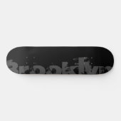 Skateboard Brooklyn - New York, Cool, Urbain, Noir Et Blanc (Horz)