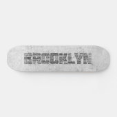 Skateboard Brooklyn NY New York Word Art (Horz)
