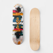 Skateboard Brosse Abstraite en gras - Conception Live to Ride (Recto)