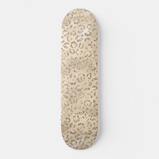 Skateboard Brown Cheetah Leopard Skin Imprimer Motif Animal (Recto)