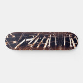 Skateboard Brown et blanc (Horz)