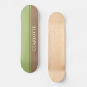 Skateboard Brown et vert (Recto)