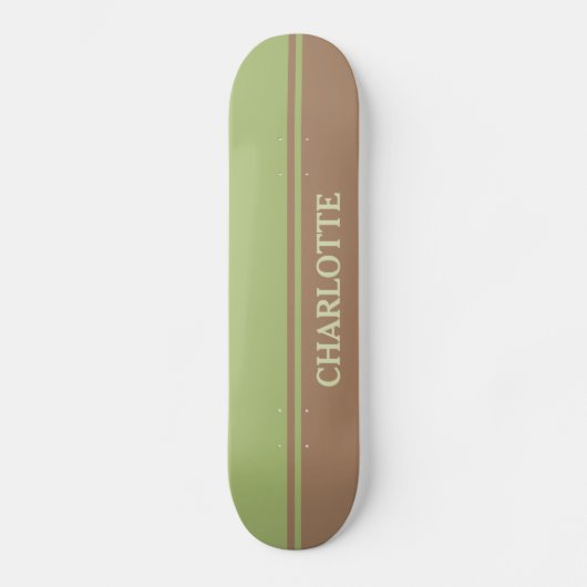 Skateboard Brown et vert (Recto)