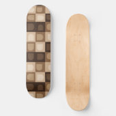 Skateboard Brown moderne Boho Arch Motif Aztèque géométrique (Recto)