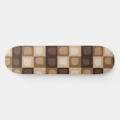 Skateboard Brown moderne Boho Arch Motif Aztèque géométrique (Horz)