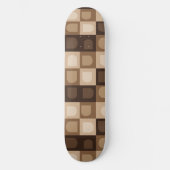 Skateboard Brown moderne Boho Arch Motif Aztèque géométrique (Recto)
