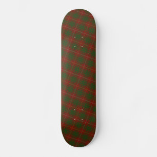 Skateboard Bruce Clan tartan - reds greens