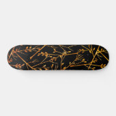 Skateboard Brûler Orange Twigs sur Noir (Horz)