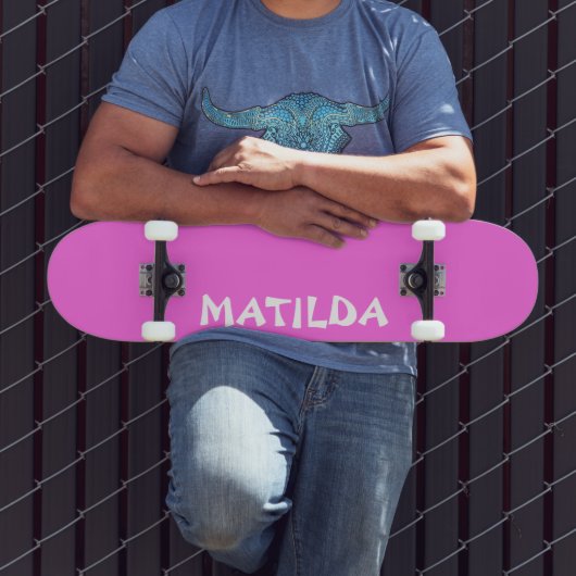 Skateboard Bubblegum rose Nom moderne | Style tendance (Extérieur 3)