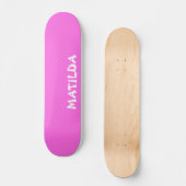 Skateboard Bubblegum rose Nom moderne | Style tendance (Recto)