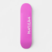 Skateboard Bubblegum rose Nom moderne | Style tendance (Devant)