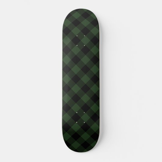 Skateboard Buffalo Check Celtic Green et Black plus petit Pla (Recto)