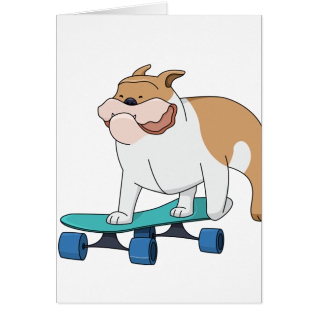 skateboard bulldog (Voorkant)