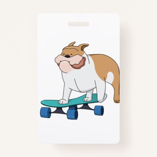 skateboard bulldog badge (Voorkant)