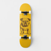 Skateboard Bulldog Retro  (Recto)