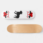 Skateboard Bulldogs de coeur (Horz)