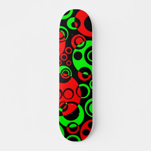 Skateboard Bulles Abstraites 01 - V2 (Devant)