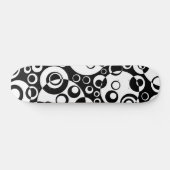 Skateboard Bulles Abstraites 02 - B/W (Horz)