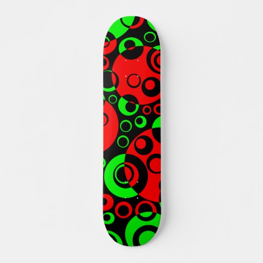 Skateboard Bulles Abstraites 02 - V2 (Devant)