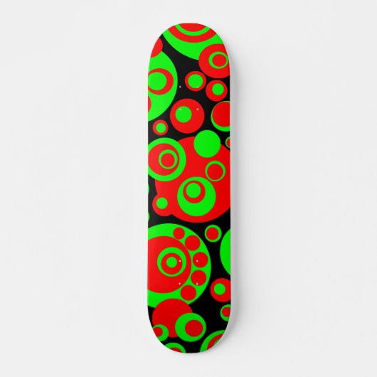 Skateboard Bulles Abstraites 03 - Rétro (Devant)
