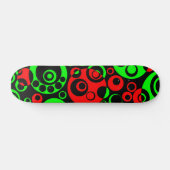 Skateboard Bulles Abstraites 03 - V2 - Rétro (Horz)