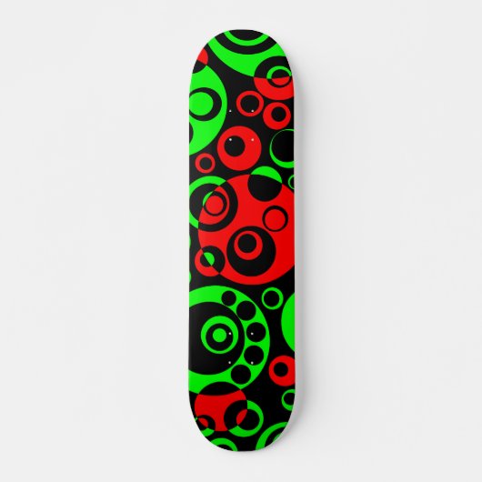 Skateboard Bulles Abstraites 03 - V2 - Rétro (Devant)