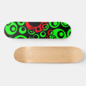 Skateboard Bulles Abstraites 04 - V2 - Rétro (Horz)