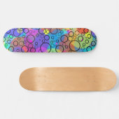 Skateboard Bulles arc-en-ciel (Horz)