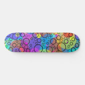 Skateboard Bulles arc-en-ciel (Horz)