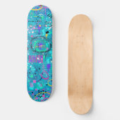 Skateboard Bulles d'Océan : Art Maximaliste (Recto)