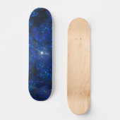 Skateboard Bulles en verre bleu tombé (Recto)