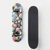 Skateboard Bulles Pop Art (Recto)