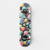 Skateboard Bulles Pop Art (Recto)