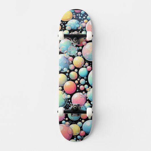 Skateboard Bulles Pop Art (Recto)