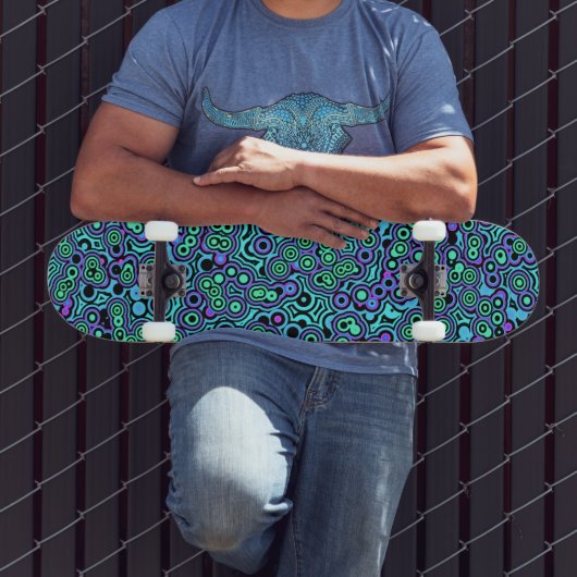 Skateboard Bulles Psychédéliques (Extérieur 3)