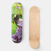 Skateboard Bumblebee sur Lilac Bush avec vos initiales (Recto)