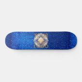 Skateboard Bureau du logo de la compagnie Navy Blue Parties s (Horz)