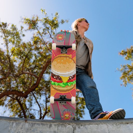 Skateboard Burger de taille de luxe (Extérieur 1)