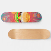 Skateboard Burger de taille de luxe (Horz)