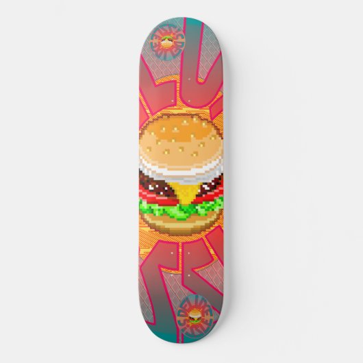 Skateboard Burger de taille de luxe (Recto)