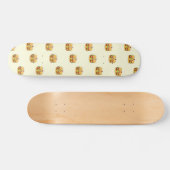 Skateboard Burgers personnage de nourriture motif (Horz)