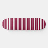 Skateboard Burgundy White Stripes Seamless Pattern (Horz)