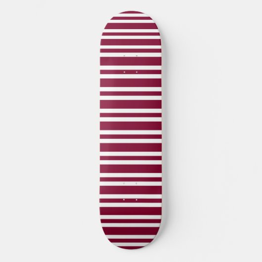 Skateboard Burgundy White Stripes Seamless Pattern (Recto)