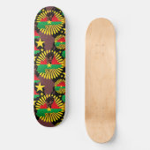 Skateboard Burkina Faso Carte, drapeau et première révolution (Recto)