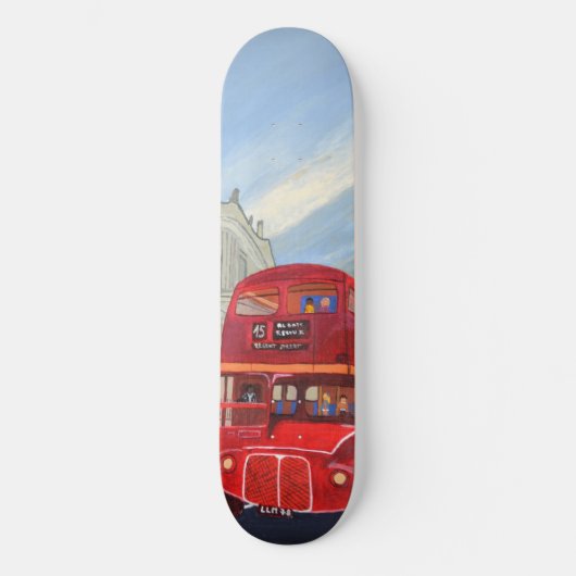 Skateboard Bus rouge de Londres (Recto)