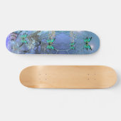 Skateboard Butterfly Blue (Horizontaal)