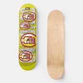 Skateboard C2B : À BORD D'UN Pont Jaune 8 1/2" (Recto)