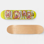 Skateboard C2B : À BORD D'UN Pont Jaune 8 1/2" (Horz)